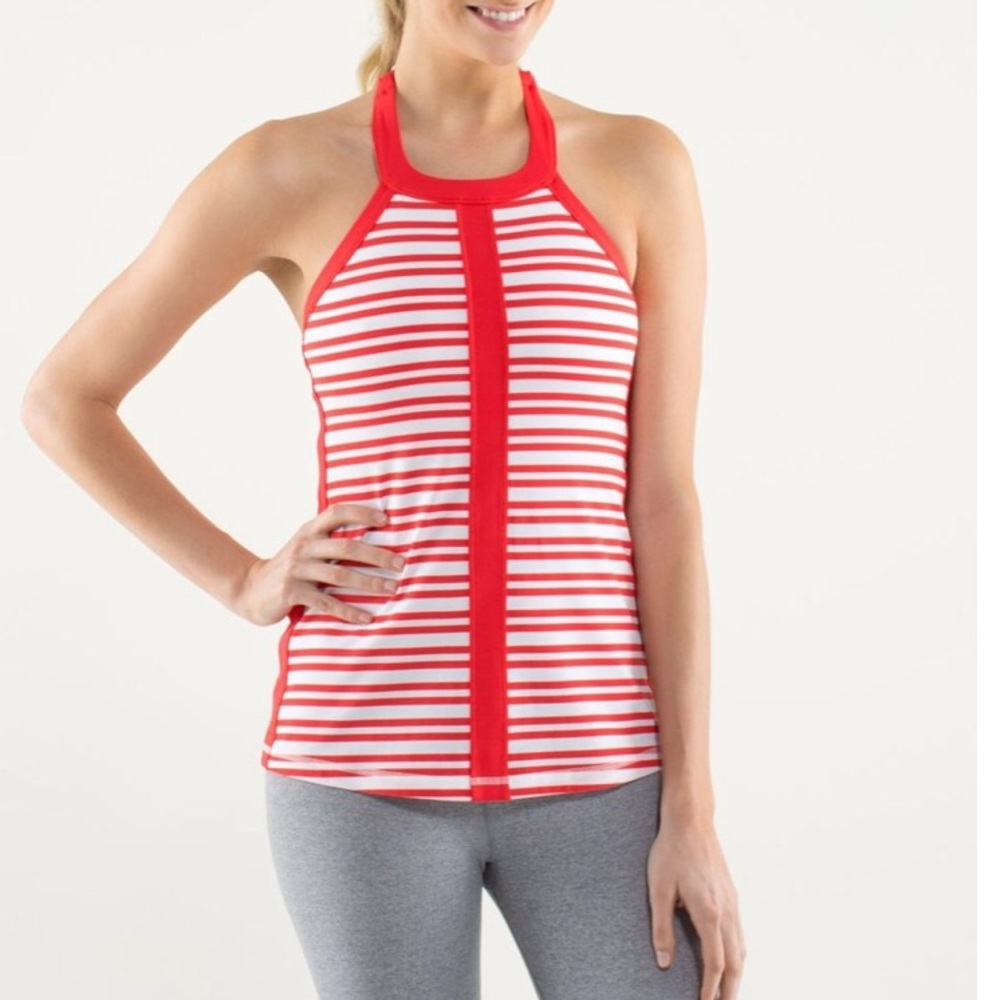 LULULEMON Hip To Be Zen Halter Tank Built In Bra